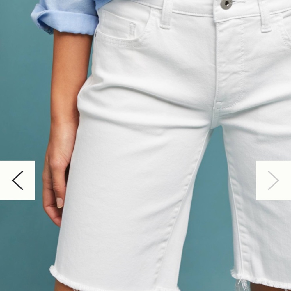 Anthropologie Pilcro Mid-Rise Denim Bermuda Shorts